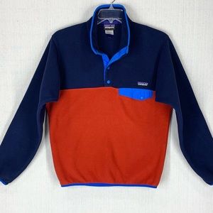 Patagonia~Men's Synchilla Snap-T‎ Color Block Fleece Pullover~Sz S